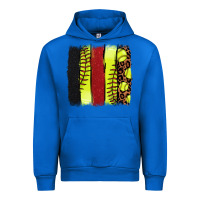Cobalt Softball brushstroke Urban Hoodie - HowdyJamesFarm