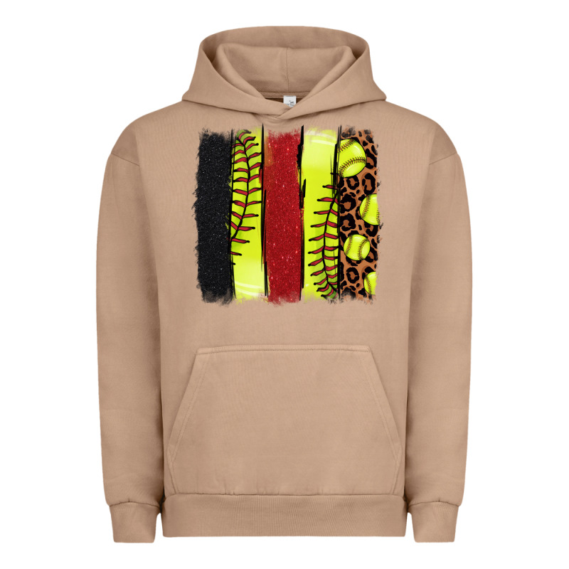 Softball Brushstroke Urban Hoodie by HowdyJamesFarm | Teevron