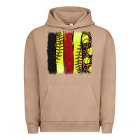 Pigment Burro Softball brushstroke Urban Hoodie - HowdyJamesFarm