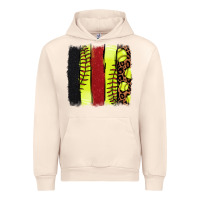 Sandshell Softball brushstroke Urban Hoodie - HowdyJamesFarm