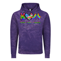Cloud Purple peace love equality Vintage Hoodie - HRA Design Shop