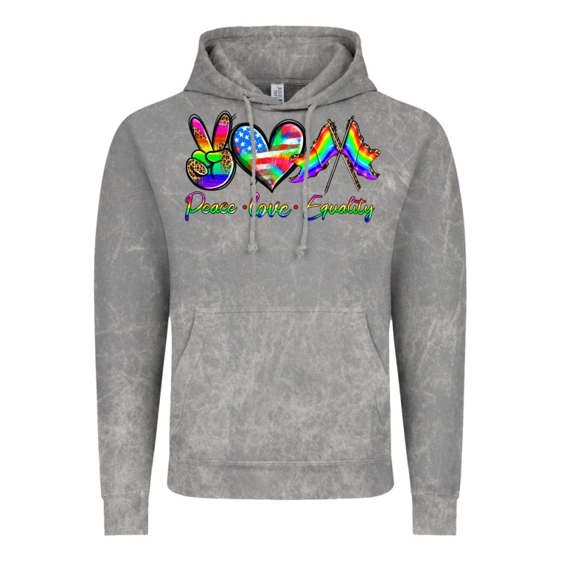 Peace Love Equality Vintage Hoodie by HRA Design Shop | Teevron