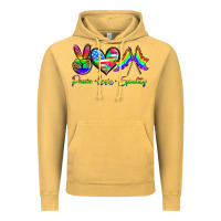 Vintage Mustard peace love equality Vintage Hoodie - HRA Design Shop