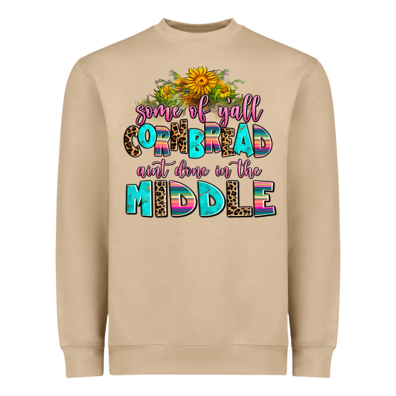 Some Of Yall Cornbread Aint Done In The Middle Heavyweight Sweatshirt by AdoDesignShop | Teevron