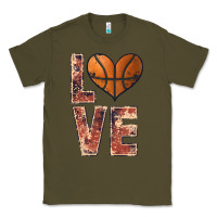 Army Green basketball love Classic Tee - JahusDesignShop
