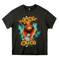 Asphalt baby cow in a bucket Heavy Core Tee - RanaPortraitStore