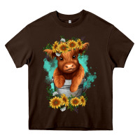 Baby Cow In A Bucket Heavy Core Tee | Teevron