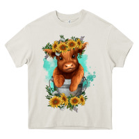 Cream baby cow in a bucket Heavy Core Tee - RanaPortraitStore