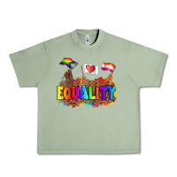 Oil Green equality pride flags Urban Heavy Tee - AdoDesignShop