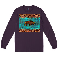 Plum bison leopard gemstone Long Sleeve Tee - Artiststas