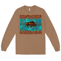 Toasted Coconut bison leopard gemstone Long Sleeve Tee - Artiststas