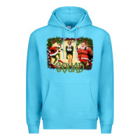 Ocean Blue Christmas Friends Squad Premium Hoodie - Bettercallsaul