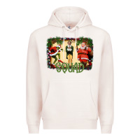 Pale Pink Christmas Friends Squad Premium Hoodie - Bettercallsaul