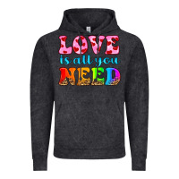 Vintage Black love is all you need Vintage Hoodie - HRA Design Shop
