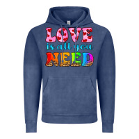 Vintage Denim love is all you need Vintage Hoodie - HRA Design Shop
