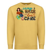 Antique Gold Camp Hair Don't Care Premium Sweatshirt - BundleAndBundleShop