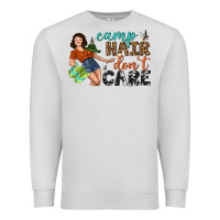 Dove Grey Camp Hair Don't Care Premium Sweatshirt - BundleAndBundleShop