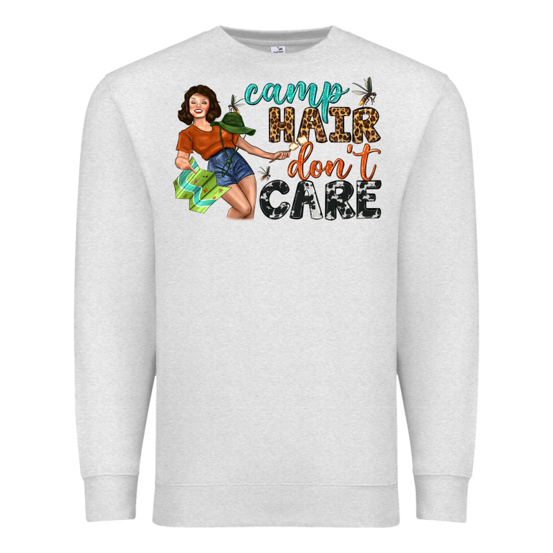 Camp Hair Don't Care Premium Sweatshirt by BundleAndBundleShop | Teevron