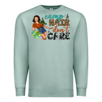 Seafoam Camp Hair Don't Care Premium Sweatshirt - BundleAndBundleShop