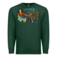 Sports Green Camp Hair Don't Care Premium Sweatshirt - BundleAndBundleShop