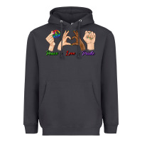 Smoke Peace Love Pride Heavyweight Hoodie - BundleAndBundleShop