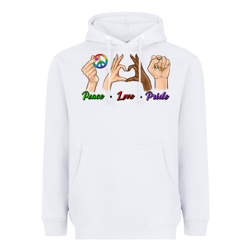 Peace Love Pride Heavyweight Hoodie by BundleAndBundleShop | Teevron
