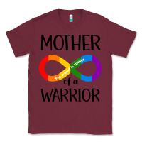 Burgundy Mother Of Warrior Classic Tee - CowhideDigitalArt