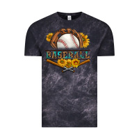 Cloud Black western baseball with sunflower Vintage Tee - BundleAndBundleShop