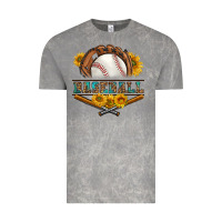 Cloud Rock western baseball with sunflower Vintage Tee - BundleAndBundleShop