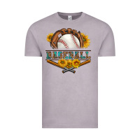 Vintage Zinc western baseball with sunflower Vintage Tee - BundleAndBundleShop