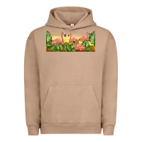 Pigment Burro flamingos with sunset Urban Hoodie - TumblerDesignByShophia