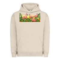 Pigment French Oak flamingos with sunset Urban Hoodie - TumblerDesignByShophia