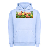 Pigment Grape Ice flamingos with sunset Urban Hoodie - TumblerDesignByShophia