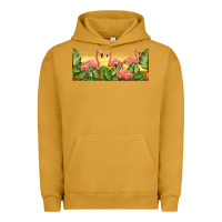 Pigment Peanut Butter flamingos with sunset Urban Hoodie - TumblerDesignByShophia