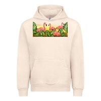 Flamingos With Sunset Urban Hoodie | Teevron