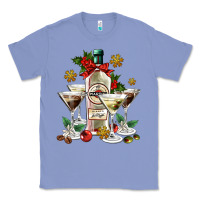 Colony Blue Christmas martini  and martini bottle Classic Tee - AdoDesignShop