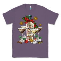 Lavender Christmas martini  and martini bottle Classic Tee - AdoDesignShop