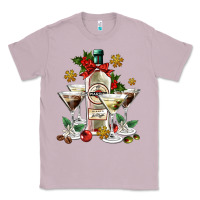 Lilac Christmas martini  and martini bottle Classic Tee - AdoDesignShop