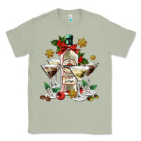Matcha Christmas martini  and martini bottle Classic Tee - AdoDesignShop