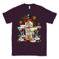Plum Christmas martini  and martini bottle Classic Tee - AdoDesignShop