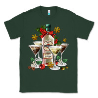 Sports Green Christmas martini  and martini bottle Classic Tee - AdoDesignShop