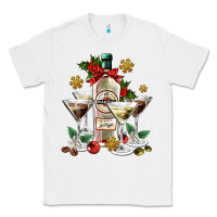 White Christmas martini  and martini bottle Classic Tee - AdoDesignShop