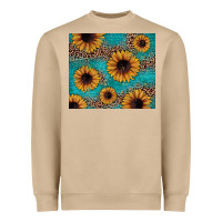 Mushroom sunflower turquoise glitter Heavyweight Sweatshirt - JahusDesignShop