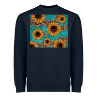 Navy sunflower turquoise glitter Heavyweight Sweatshirt - JahusDesignShop