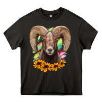 Asphalt bighorn sheep Heavy Core Tee - RanaPortraitStore