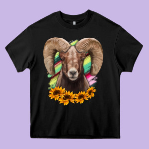 Bighorn Sheep Heavy Core Tee Designed By Ranaportraitstore