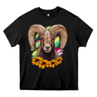 Black bighorn sheep Heavy Core Tee - RanaPortraitStore