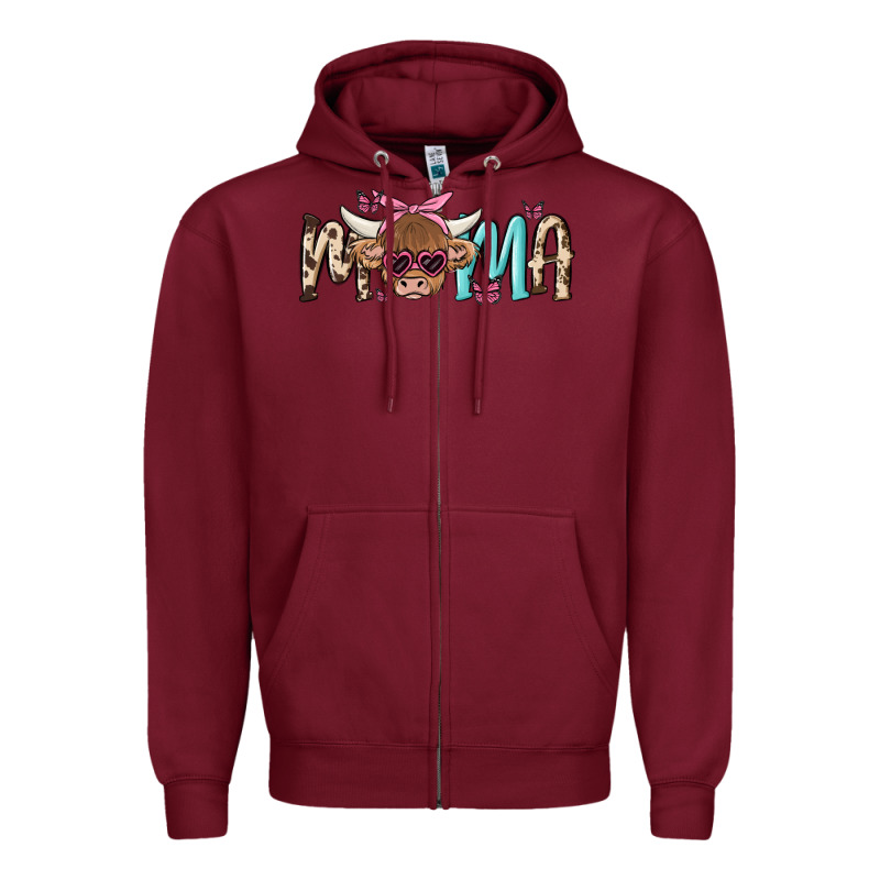 Mama Cow Zipper Hoodie by MaliasSmallBusiness | Teevron