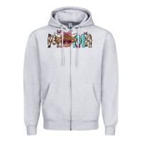 Heather Grey mama cow Zipper Hoodie - MaliasSmallBusiness