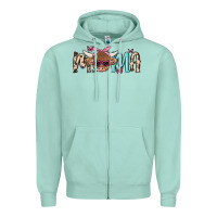 Seafoam mama cow Zipper Hoodie - MaliasSmallBusiness
